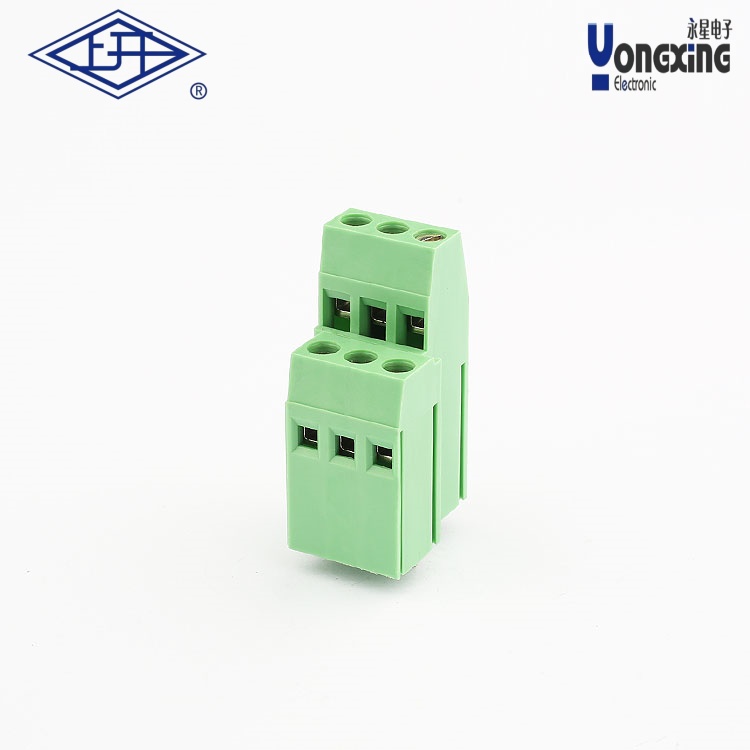 YB螺钉式PCB两层三针接线端子