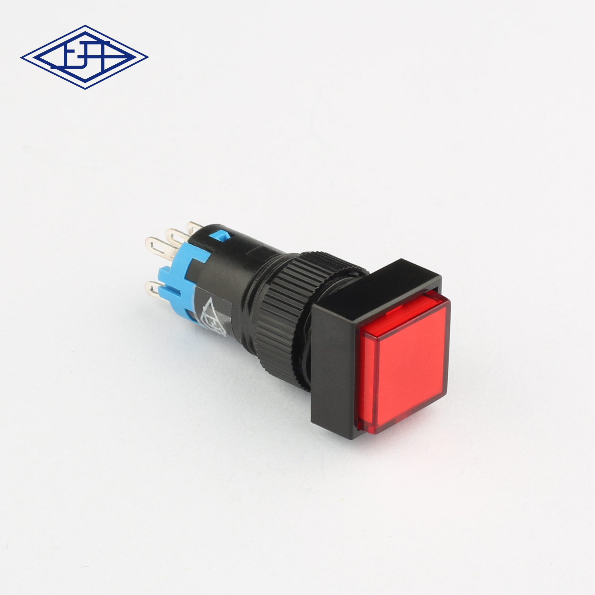 AD12D双极自锁红色方形按钮开关