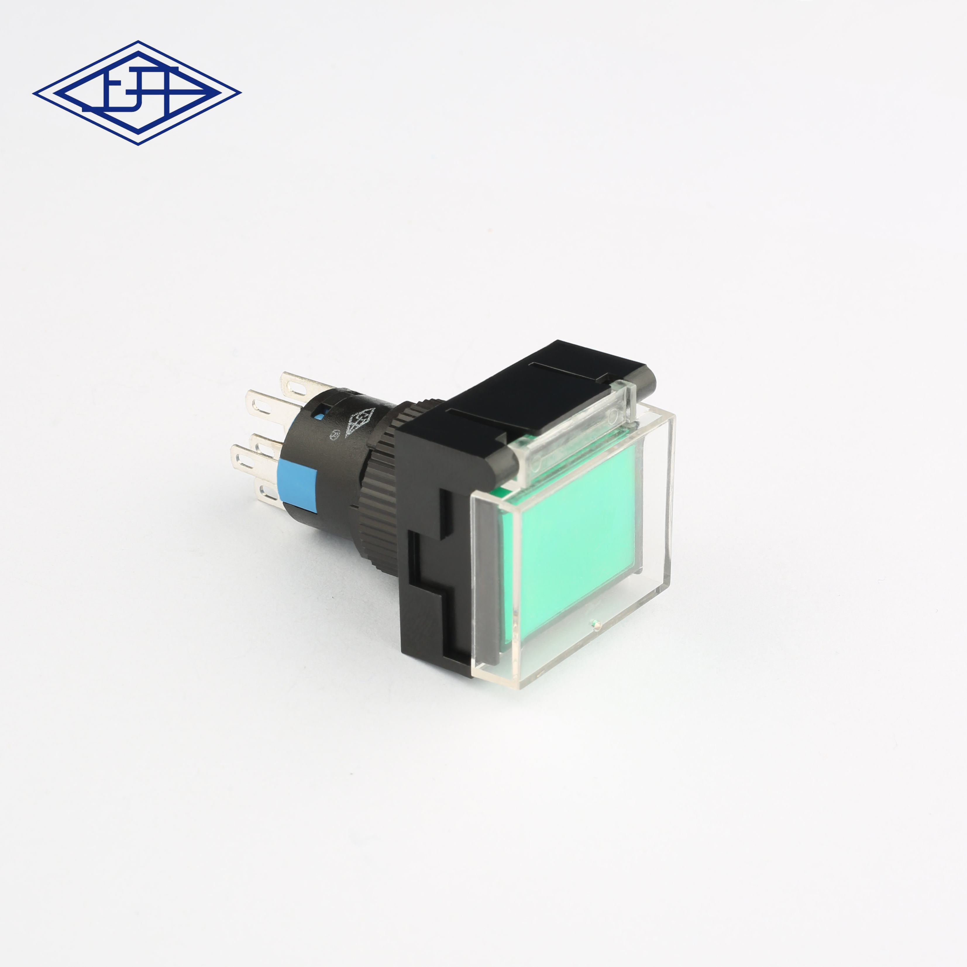 AD16双极无锁长方形带灯按钮