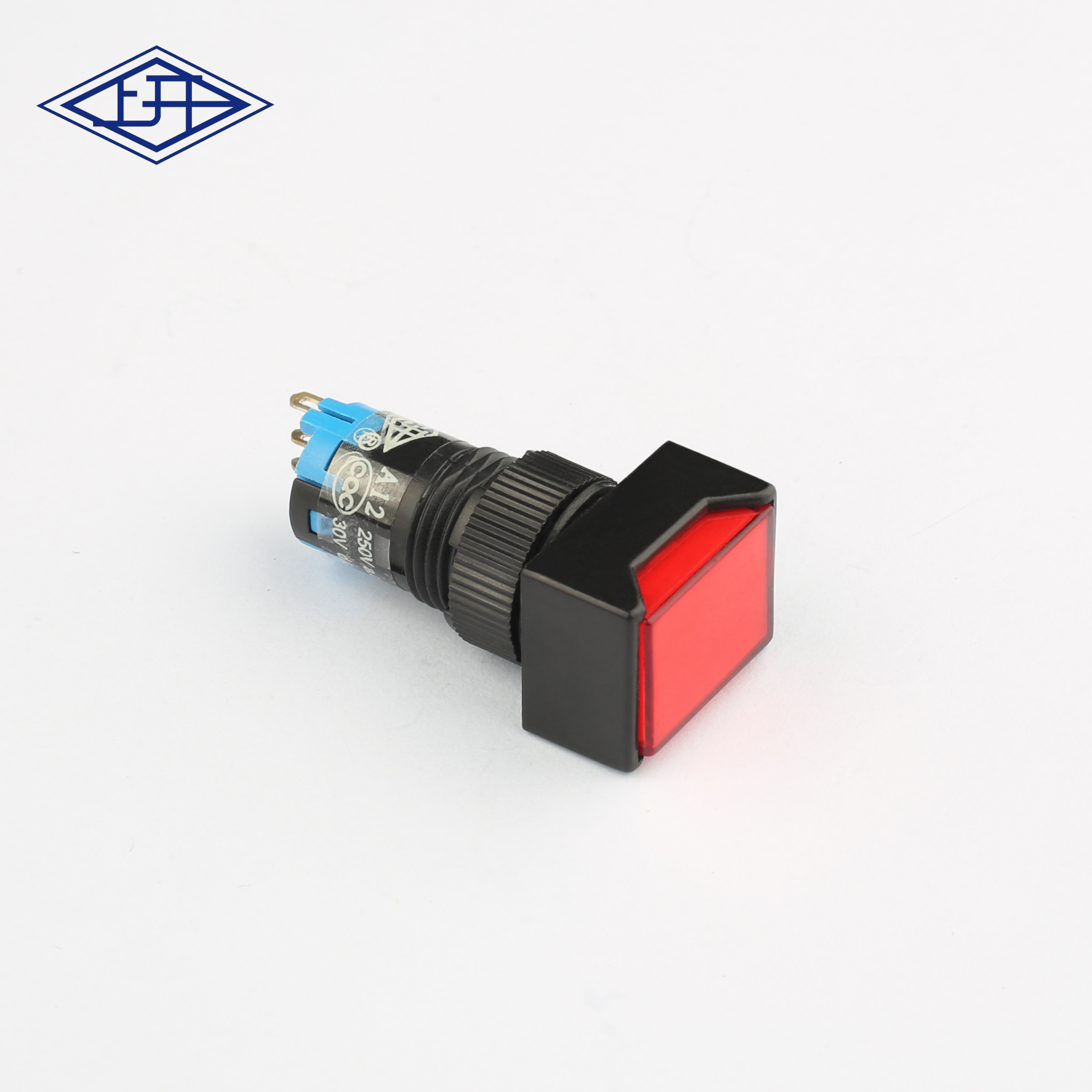 AD12单极自锁长方形红色按钮