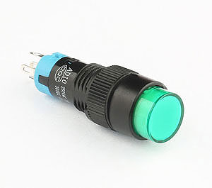 AD10 5 pins round push button switch with indicator light