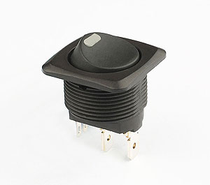KCD8 3 pins black on off rocker switch