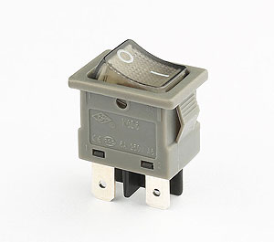 KCD6 4pin gray 6A 250V AC CE rocker switch